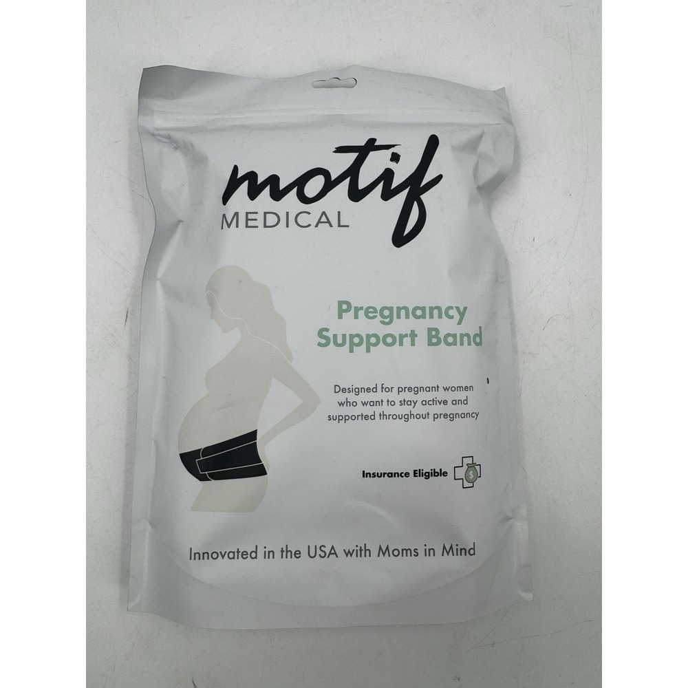 Motif Medical Pregnancy Support Band‎ Size Large 14-18  White NEW Maternity